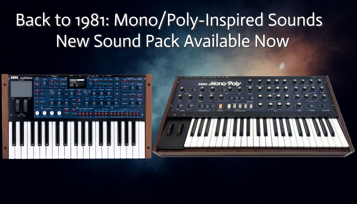 Classic Korg Mono/Poly sounds for Your Multi/Poly!