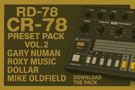 RD-78 CR-78 Classic Drum Machine Preset Pack Download - VOL2