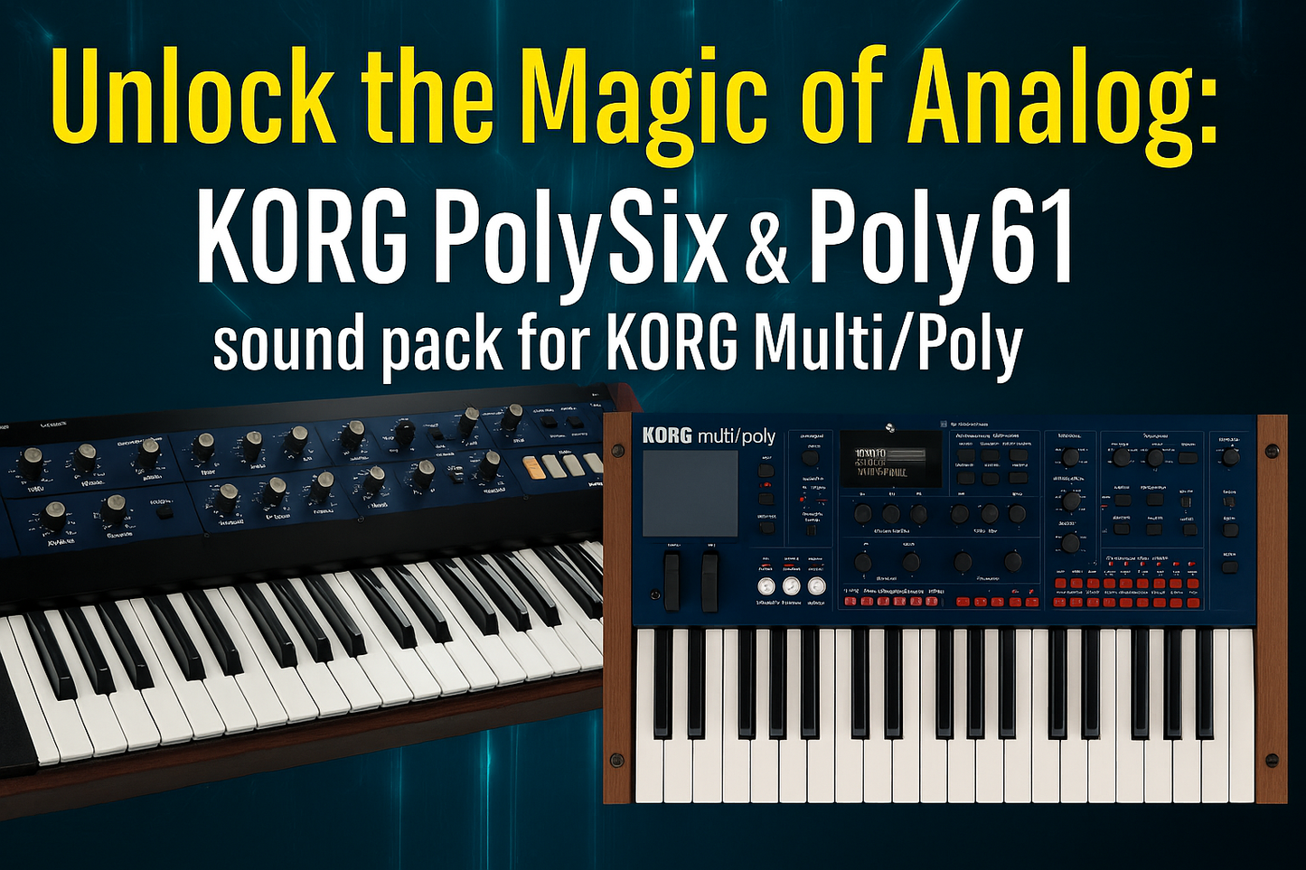Unlock the Magic of Analog: Korg PolySix & Poly61 sound pack for Korg Multi/Poly