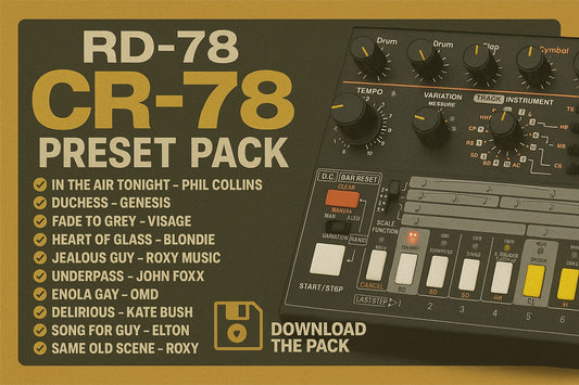 RD-78 CR-78 Classic Drum Machine Preset Pack Download