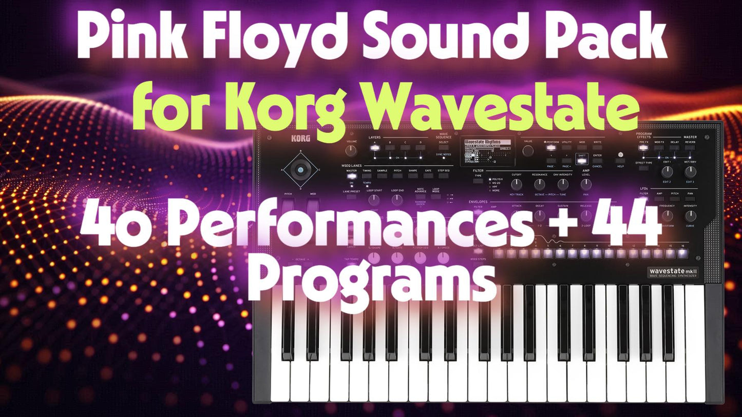 Pink Floyd Sound Pack for Korg Wavestate